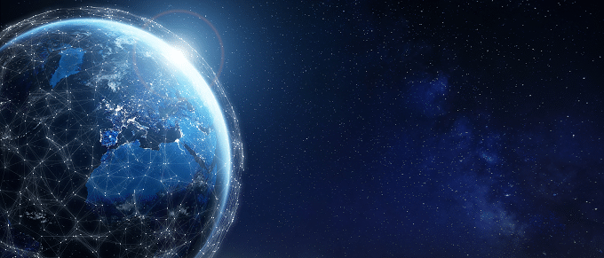 Le soleil se lève sur la terre